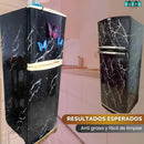 RENUEVA TU NEVERA - 2 x 1 ROLLO ADHESIVO TIPO MARMOL - Tamaño 60 cm × 2 m (cada rollo)