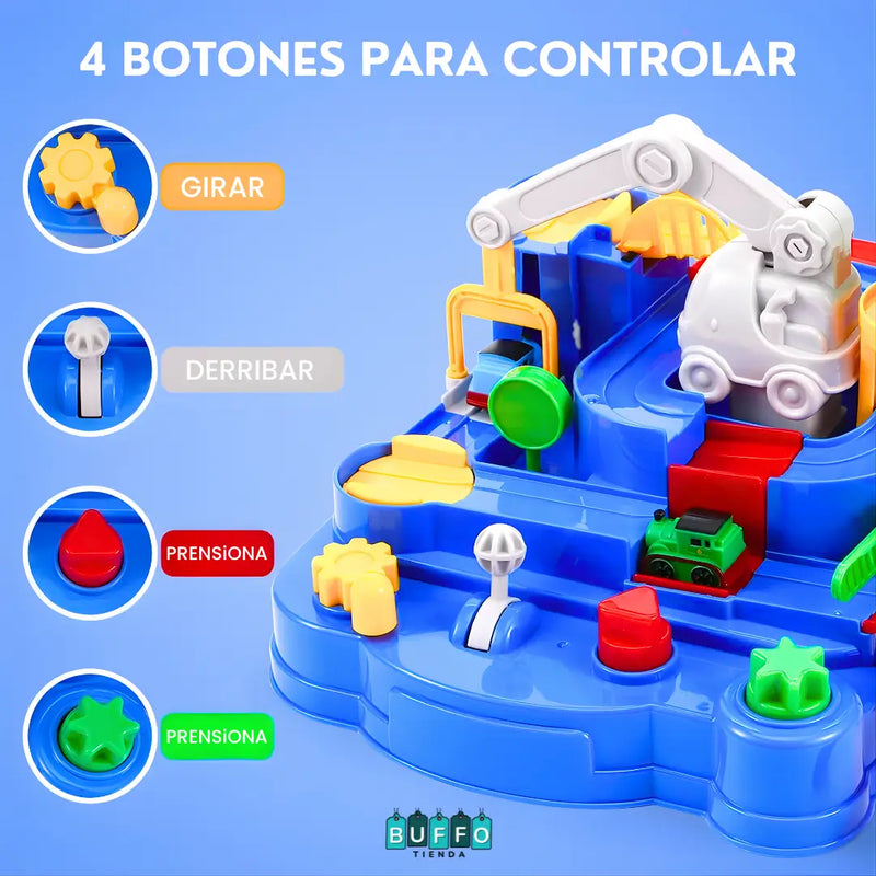 PISTA DE CARROS MONTESSORI PARA NIÑOS - DIVERSIÓN INTERACTIVA SIN FIN