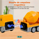 TRANSFORMER DE CARROS MAGNÉTICOS DE CONSTRUCCIÓN - DIVERSIÓN Y CREATIVIDAD SIN LIMITES