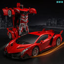 JUGUETE 2 EN 1 COCHE Y ROBOT A CONTROL REMOTO - Máxima diversión con luz, sonido y vibración