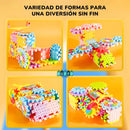 JUGUETE DE CONSTRUCCIÓN CON MOVIMIENTO - Set de 83 piezas + Motor eléctrico incluido