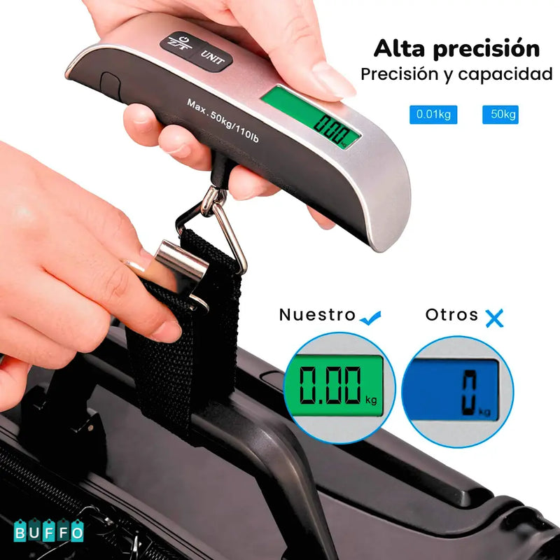 BALANZA DE VIAJE DIGITAL - TU EQUIPAJE BAJO CONTROL EN TODO MOMENTO