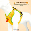 ARNÉS TIPO PECHERA REFLECTANTE PARA PERROS SIN CORREA - Tabla de medidas abajo