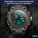 RELOJ DOBLE HORA SANDA 739 - RESISTENTE AL AGUA + Audífonos F9 inalámbricos