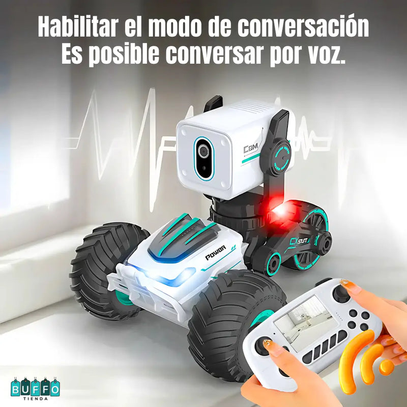 CARRO A CONTROL REMOTO CON CÁMARA - CAPTURA VIDEOS DE ALTA CALIDAD