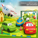 MEGA PISTA MAGNÉTICA INFANTIL - ¡Conecta, arma y acelera la diversión!