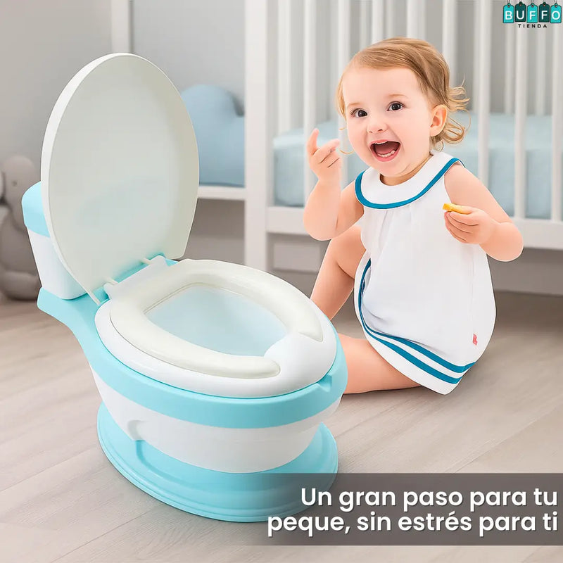BACINILLA TIPO INODORO REAL PARA BEBES - Haz que dejar el pañal sea fácil y sin estrés