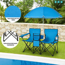 SILLA DOBLE RELAX - Todo en uno: sombra, asiento y espacio para tus cosas