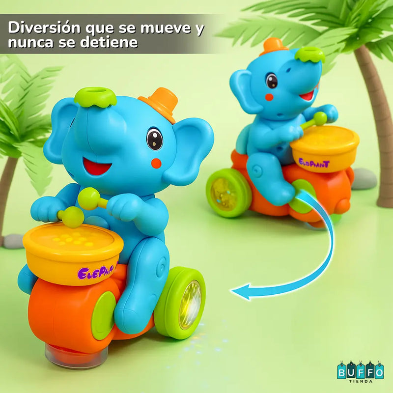 EL ELEFANTE FREDO MALABARISTA MUSICAL - diversión que estimula su coordinación y lo llena de risas mientras juega