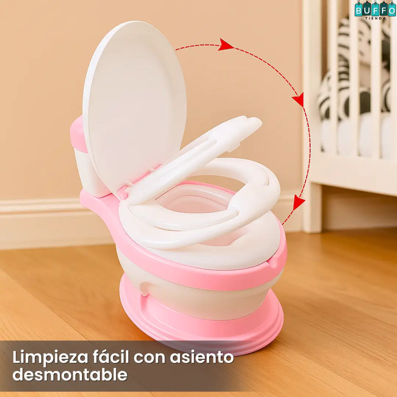 BACINILLA TIPO INODORO REAL PARA BEBES - Haz que dejar el pañal sea fácil y sin estrés