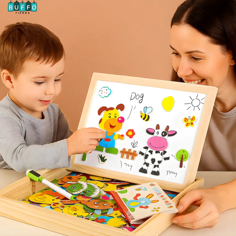 TABLERO CREATIVO 2 EN 1 - juego de arte y imaginación sin límites