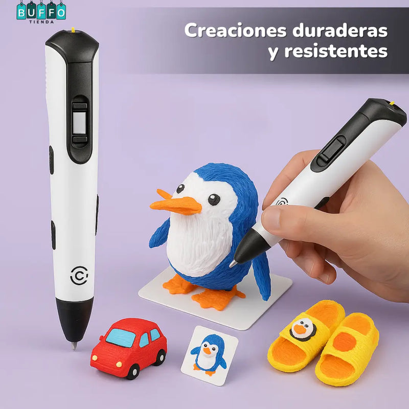 LÁPIZ 3D PARA LA IMAGINACIÓN DE TUS NIÑOS - Crea, diseña y da vida a sus ideas en segundos