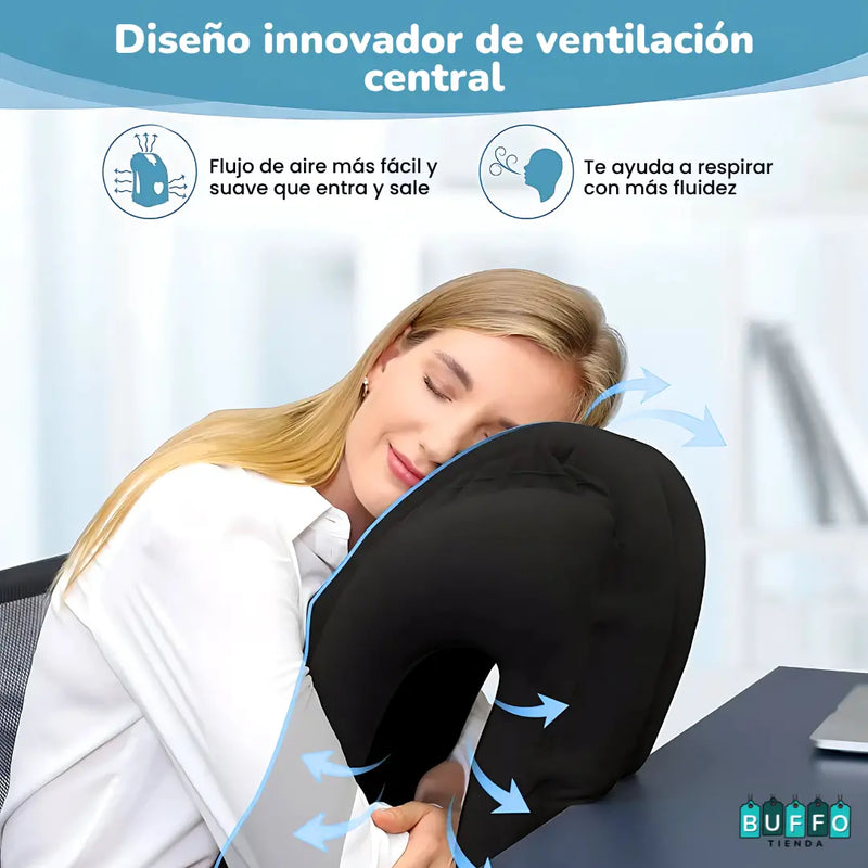 COJÍN REPOSA CABEZA INFLABLE PARA VIAJES - CÓMODO PARA MAYOR DESCANSO