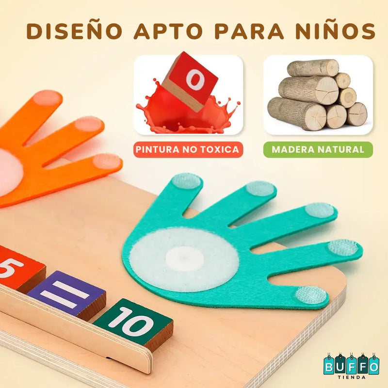 JUEGO DIDÁCTICO MONTESSORI - Para aprender matemáticas con las manos y dominar los números