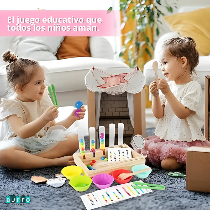 JUEGO DE APRENDIZAJE MONTESSORI COLORES Y NÚMEROS - Aprender nunca había sido tan entretenido