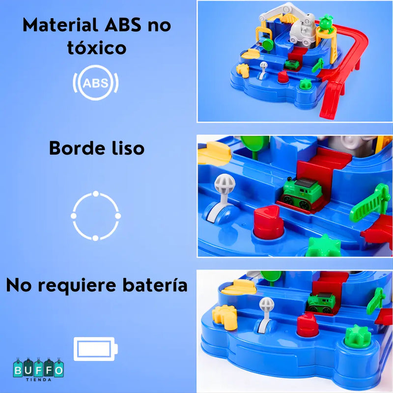 PISTA DE CARROS MONTESSORI PARA NIÑOS - DIVERSIÓN INTERACTIVA SIN FIN