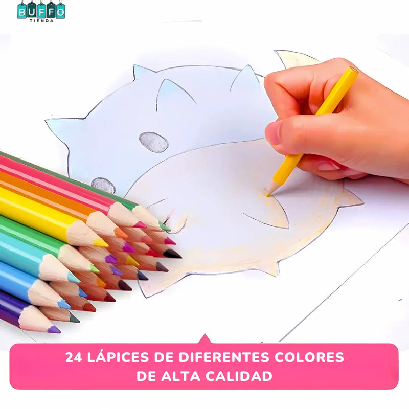 SET DE ARTE DE 208 PIEZAS - IMPULSA LA CREATIVIDAD Y HABILIDADES ARTISTICAS