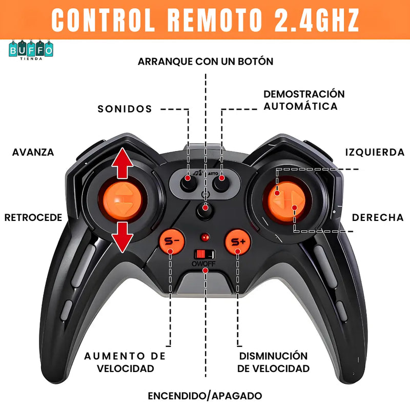 TRACTOMULA DE 12 LLANTAS CON CISTERNA - A control remoto y con apertura de puertas