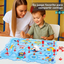 MEGA PISTA MAGNÉTICA INFANTIL - ¡Conecta, arma y acelera la diversión!