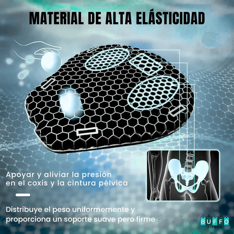 COJÍN UNIVERSAL DE SILICONA PARA MOTO - COMODIDAD Y FRESCURA EN TODO MOMENTO