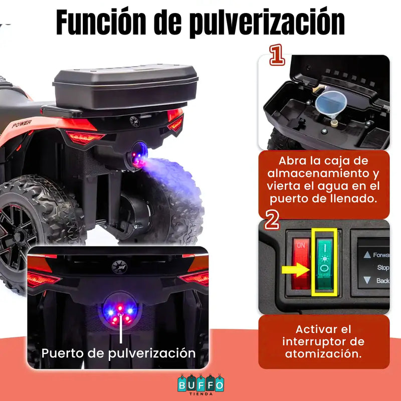 CUATRIMOTO ELÉCTRICA PARA NIÑOS - EL REGALO IDEAL PARA QUE SE DIVIERTA