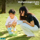 PATO LANZADOR DE DISCOS AL AIRE - Con red incluida para atrapar sin que se caigan