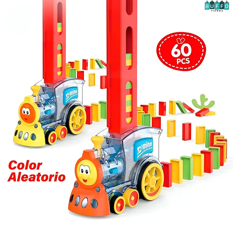 TREN DOMINÓ AUTOMÁTICO - Tu peque juega, aprende y se enfoca sin necesidad de celulares