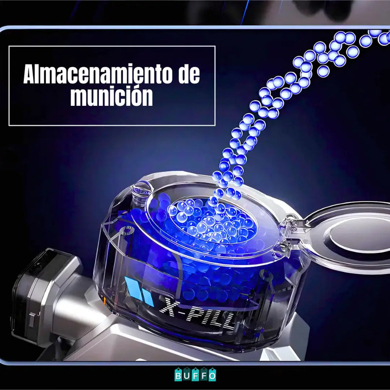 PERRO ROBOT LANZADOR DE HIDROGEL A CONTROL REMOTO - DIVERSIÓN SIN FIN