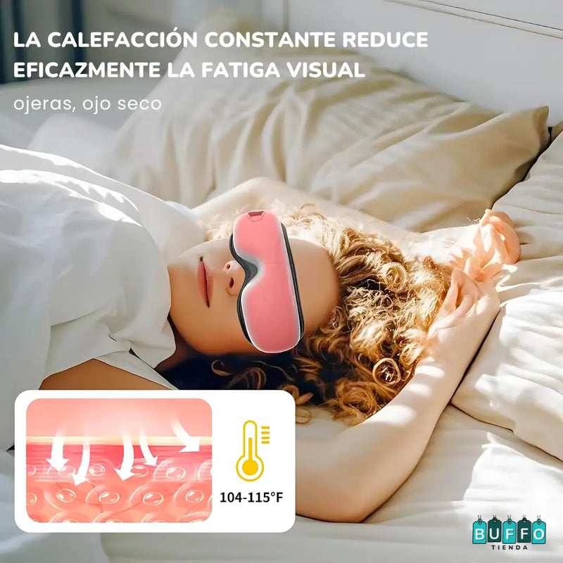 MASAJEADOR PARA EL CUIDADO DE LOS OJOS CON MUSICOTERAPIA Y CALEFACCIÓN
