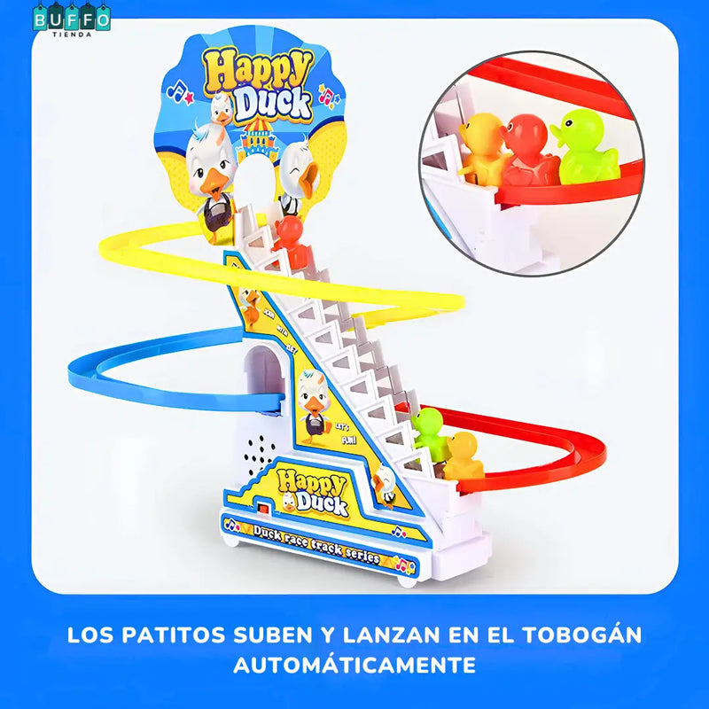 TOBOGÁN DE PATITOS DE JUGUETE CON MÚSICA Y LUCES - DIVERTIDO PARA TUS PEQUEÑOS