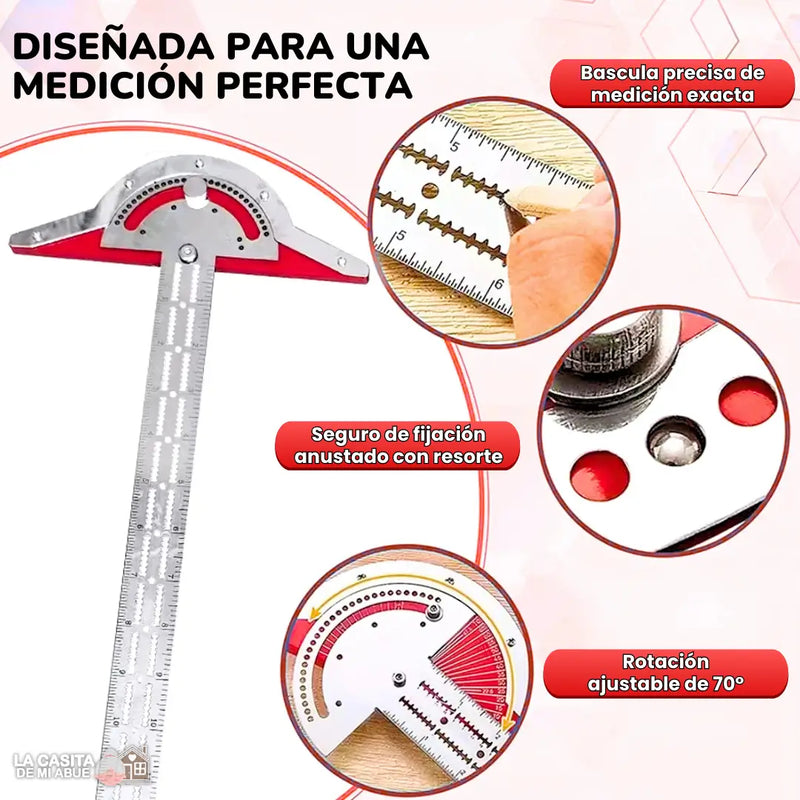 MASTERPRO® - REGLA DE BORDE MULTIANGULAR PROFESIONAL