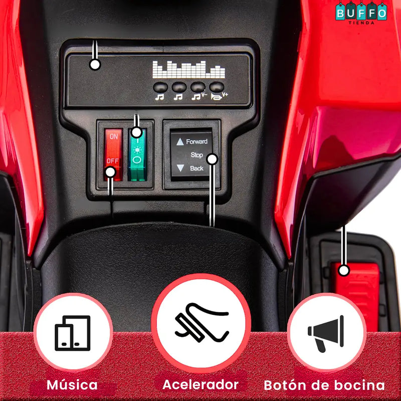 CUATRIMOTO ELÉCTRICA PARA NIÑOS - EL REGALO IDEAL PARA QUE SE DIVIERTA