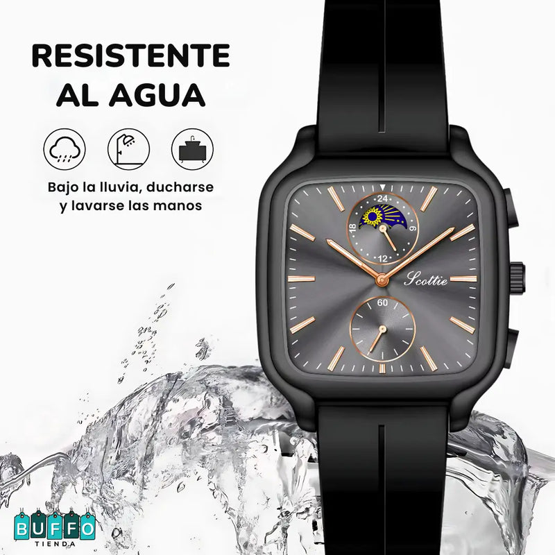 RELOJ SCOTTIE FASE LUNAR PARA DAMA - CALIDAD Y ELEGANCIA EN UNA JOYA