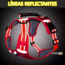 ARNÉS TIPO PECHERA REFLECTANTE PARA PERROS SIN CORREA - Tabla de medidas abajo