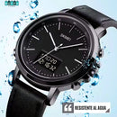 RELOJ ELEGANTE PARA HOMBRES - MODELO SKAMEI 1652 DOBLE HORA A PRUEBA DE AGUA