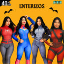 ENTERIZOS CON DISEÑOS PARA HALLOWEEN - MOLDEA TU FIGURA Y ES CÓMODO