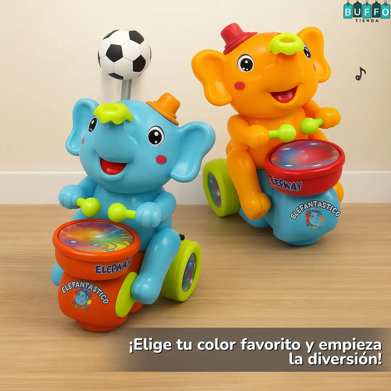 EL ELEFANTE FREDO MALABARISTA MUSICAL - diversión que estimula su coordinación y lo llena de risas mientras juega