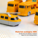 TRANSFORMER DE CARROS MAGNÉTICOS DE CONSTRUCCIÓN - DIVERSIÓN Y CREATIVIDAD SIN LIMITES