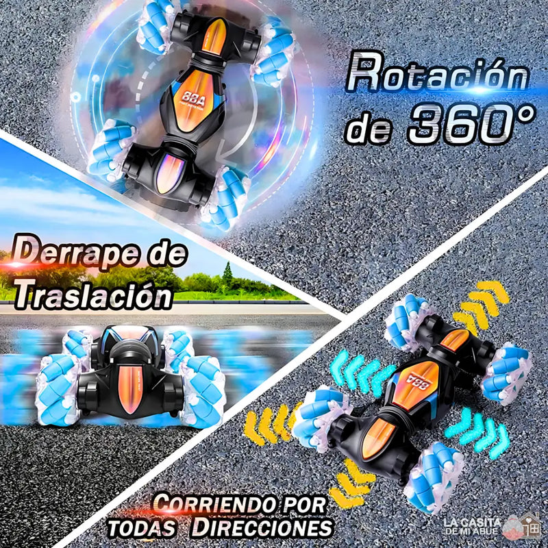 CARRO ACROBÁTICO CON MANDO SENSORIAL Y CONTROL REMOTO