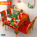 SET DE COMEDOR NAVIDEÑO 7 PIEZAS - Haz brillar tu hogar esta temporada