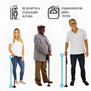 BASTÓN ORTOPEDICO PLEGABLE CON LINTERNA + BATERÍAS + ENVIO GRATIS!