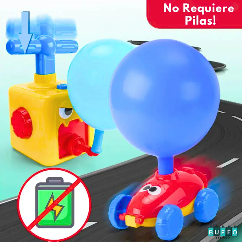 CUBO LANZADOR DE AUTOS CON GLOBOS - DIVERTIDO Y EDUCATIVO PARA TU PEQUEÑO