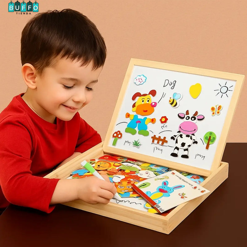 TABLERO CREATIVO 2 EN 1 - juego de arte y imaginación sin límites