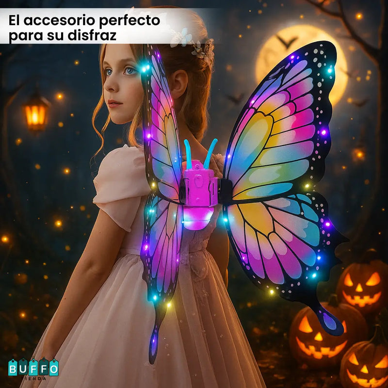 ALAS ENCANTADAS CON LUZ Y MOVIMIENTO - el disfraz que robará miradas