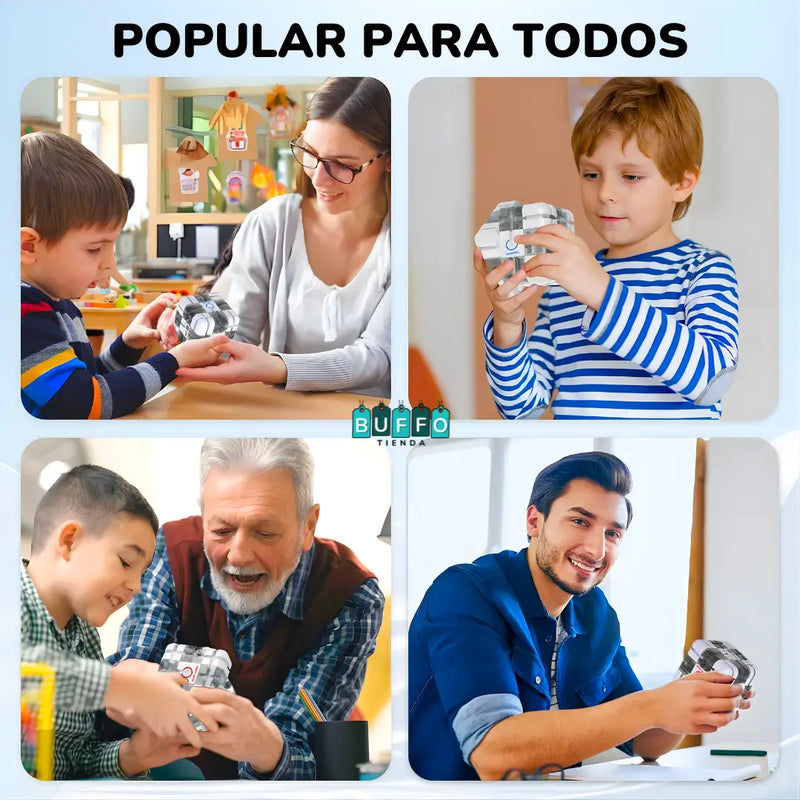 CUBO 3D LABERINTO MÁGICO - JUEGO DE INGENIO DIVERTIDO Y DIDÁCTICO