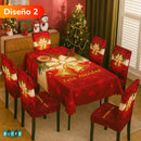 SET DE COMEDOR NAVIDEÑO 7 PIEZAS - Haz brillar tu hogar esta temporada