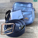 TRÍO VÉLEZ: BOLSO + CORREA + BILLETERA -REGALA ALGO ÚTIL SIN GASTAR MUCHO