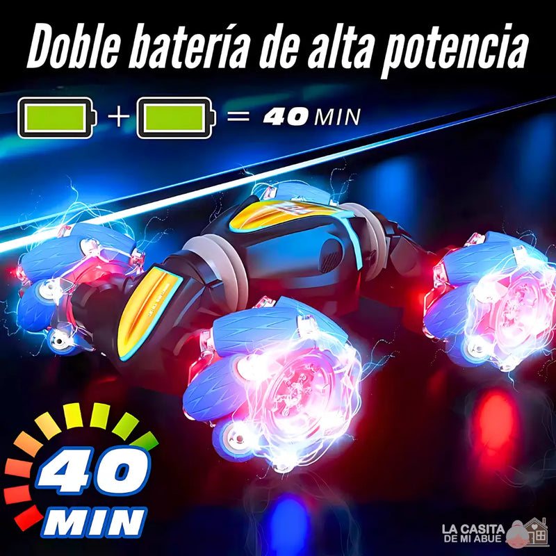 CARRO ACROBÁTICO CON MANDO SENSORIAL Y CONTROL REMOTO