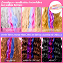 10 PEINES DE TIZA PARA TEÑIR EL CABELLO - LAVABLES Y NO DAÑA EL CABELLO
