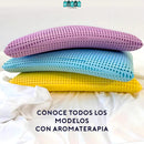 ALMOHADA DE AROMATERAPIA - Espuma indeformable viscoelástica, aroma a Lavanda🪻